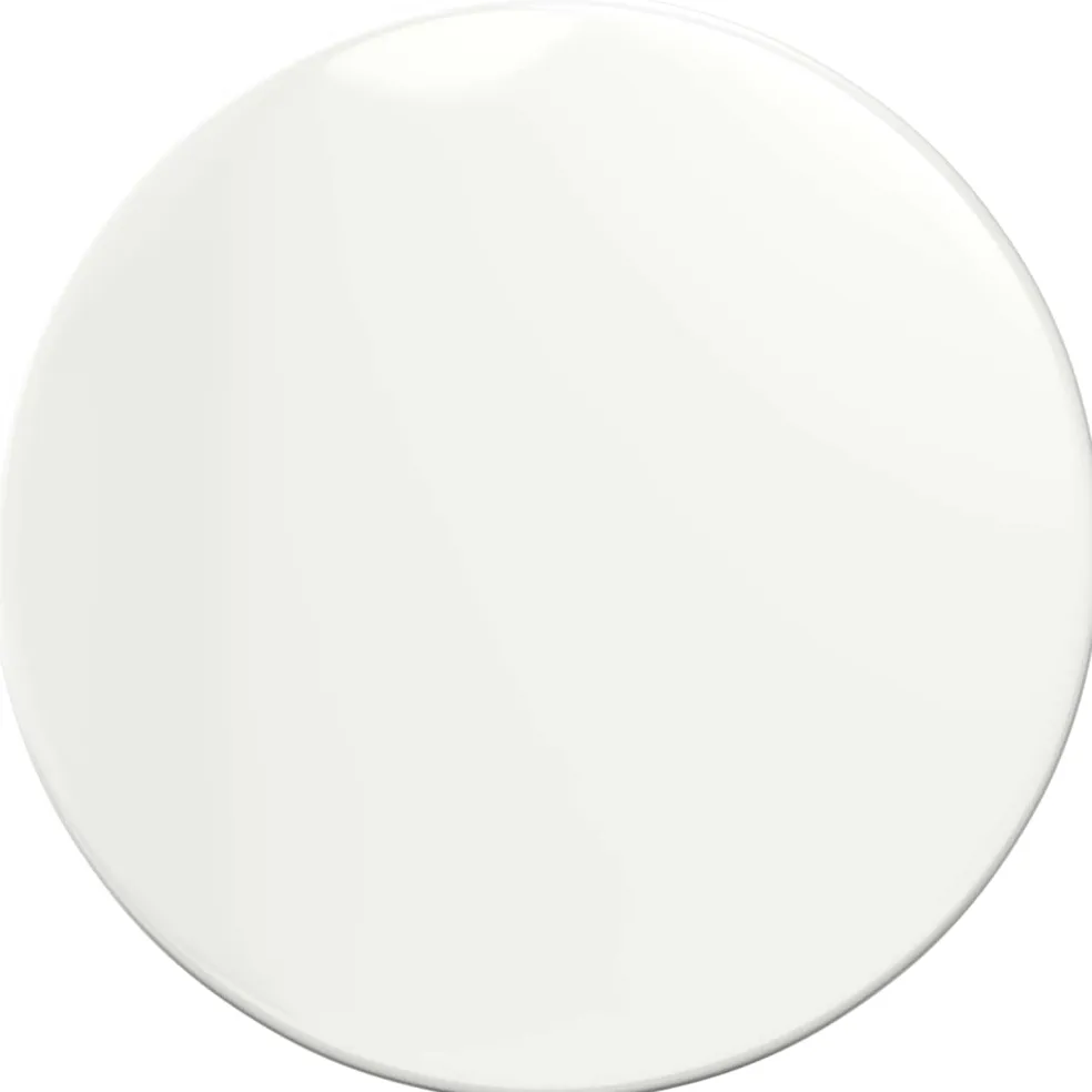 vidaXL Tafelblad Ø 30 x 1,5 cm Rond Bewerkt hout Hoogglans Wit