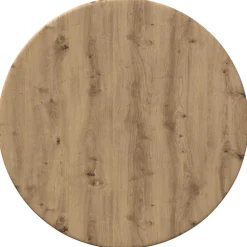 vidaXL Tafelblad Ø 30 x 1,5 cm Rond Bewerkt hout Artisanaal eiken