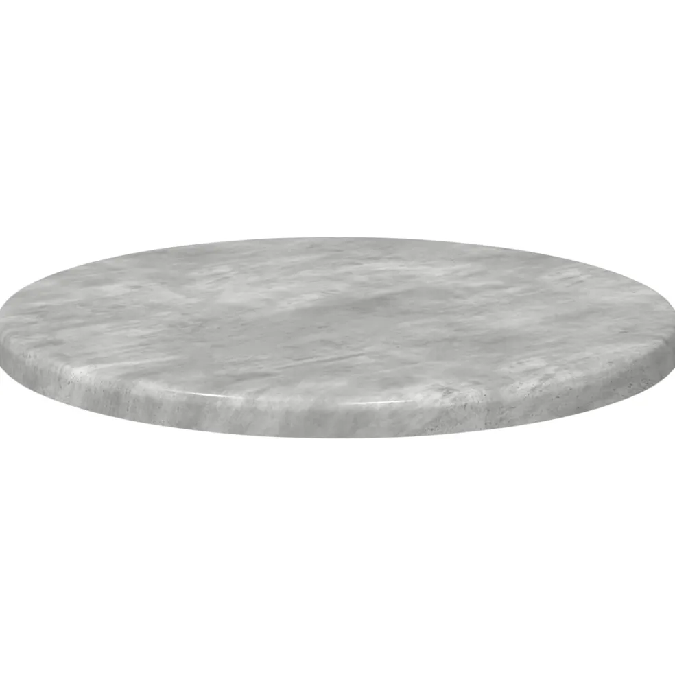 vidaXL Tafelblad Ø 30 x 1,5 cm Rond Bewerkt hout Betongrijs