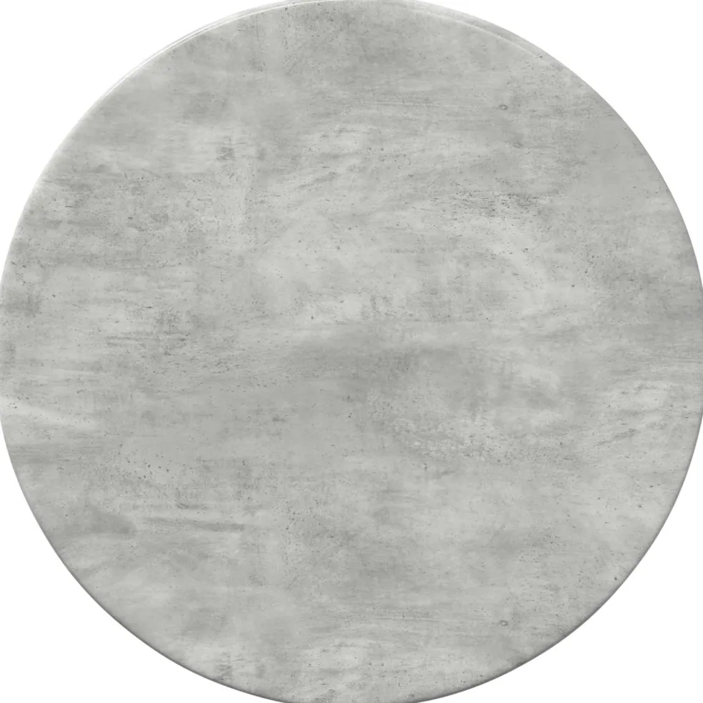 vidaXL Tafelblad Ø 30 x 1,5 cm Rond Bewerkt hout Betongrijs
