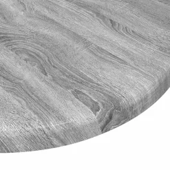 vidaXL Tafelblad Ø 30 x 1,5 cm Rond Bewerkt hout Grijs Sonoma