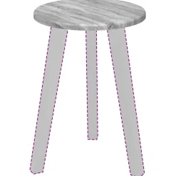 vidaXL Tafelblad Ø 30 x 1,5 cm Rond Bewerkt hout Grijs Sonoma