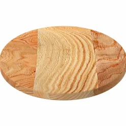 vidaXL Tafelblad 80x40x2 cm ovaal massief eikenhout lichtbruin