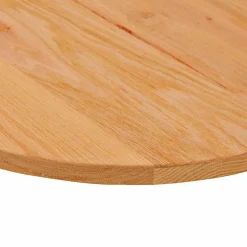 vidaXL Tafelblad 80x40x2 cm ovaal massief eikenhout lichtbruin