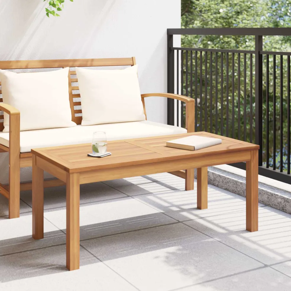 vidaXL Tafel Bruin 95 x 45 x 40 cm Massief Teakhout