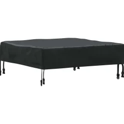vidaXL Tafel Dek 62 x 62 x 15 cm Vierkant Waterdicht Zwart
