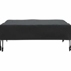 vidaXL Tafel Dek 62 x 62 x 15 cm Vierkant Waterdicht Zwart