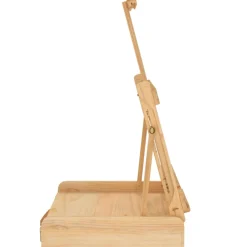 vidaXL Tafelezel met lade 41,5x37x12 cm massief grenenhout