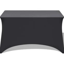 vidaXL Tafelhoes stretch antraciet 120x60,5x74 cm 2 st