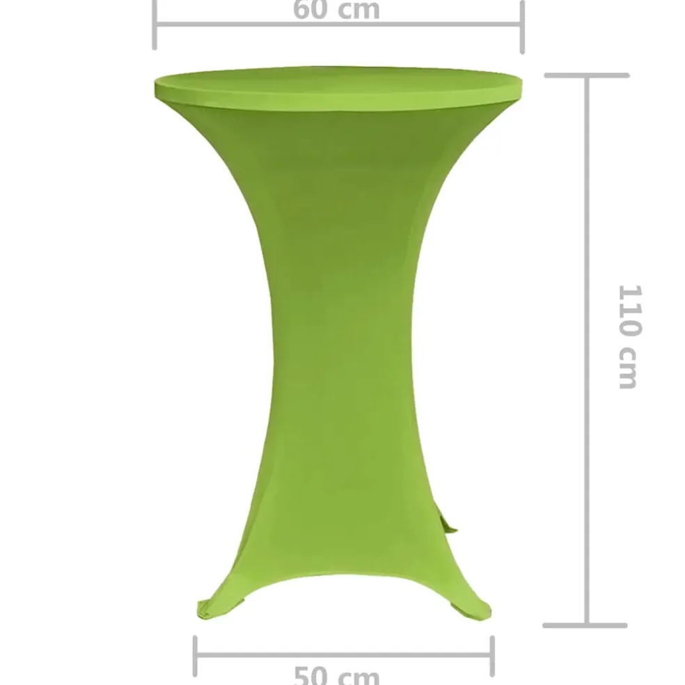 vidaXL Tafelhoes stretch 2 stuks 60 cm groen