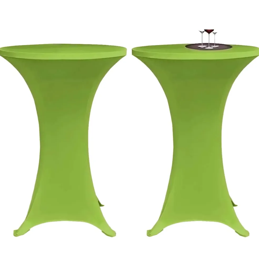vidaXL Tafelhoes stretch 2 stuks 60 cm groen