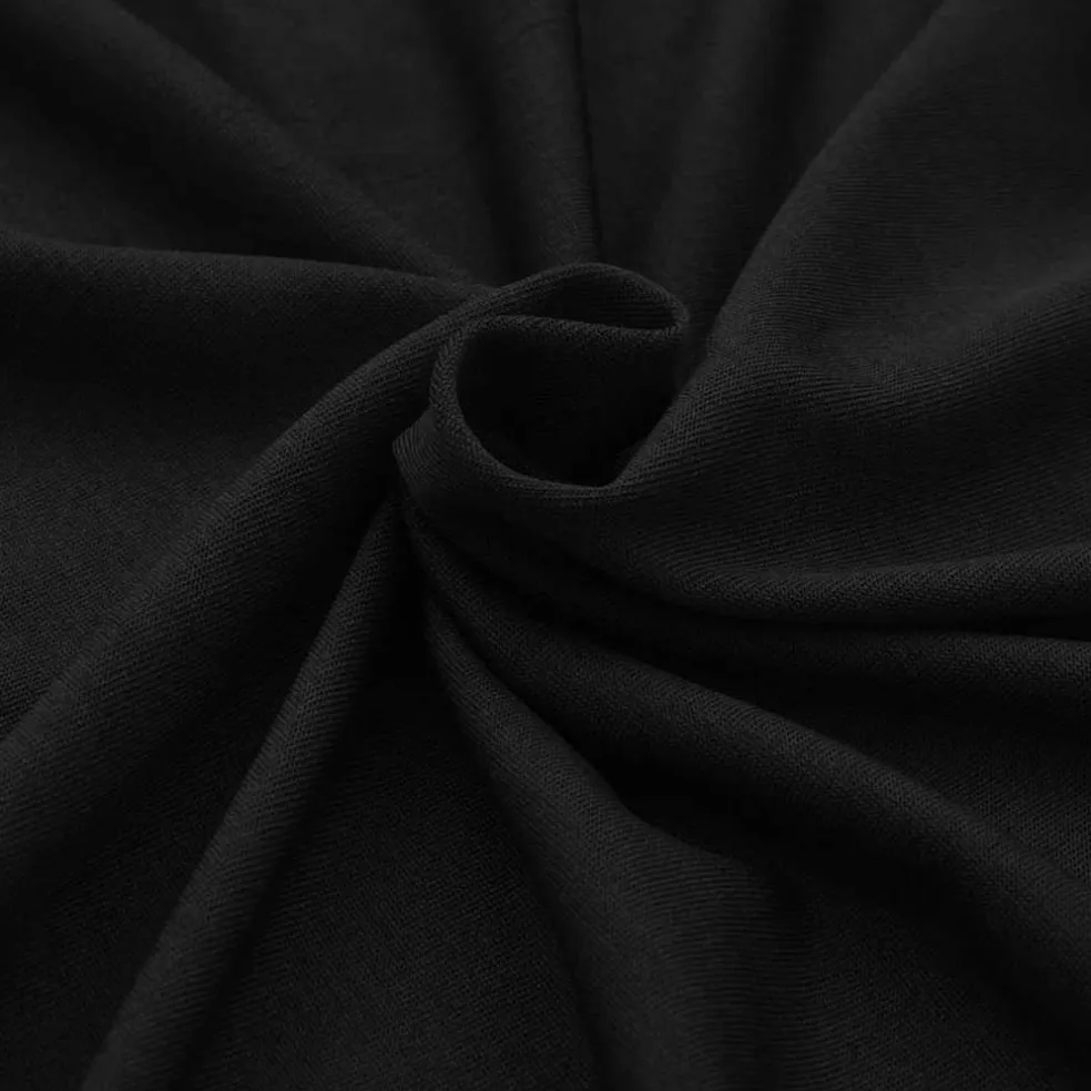 vidaXL Tafelhoes stretch zwart 120x60,5x74 cm 2 st