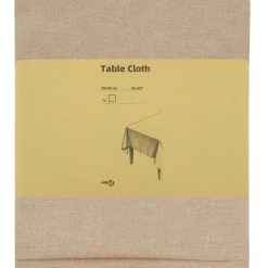 vidaXL Tafelkleed Vierkant Beige 90 x 90 cm