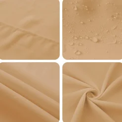 vidaXL Tafelkleed Vierkant Beige 90 x 90 cm Polyester