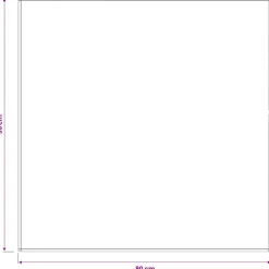 vidaXL Tafelkleed Vierkant Beige 90 x 90 cm Polyester