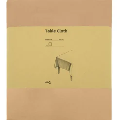 vidaXL Tafelkleed Vierkant Beige 90 x 90 cm Polyester