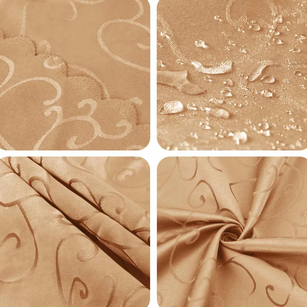 vidaXL Tafelkleed Vierkant Beige 90 x 90 cm