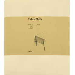vidaXL Tafelkleed Vierkant Crèmewit 90 x 90 cm Polyester