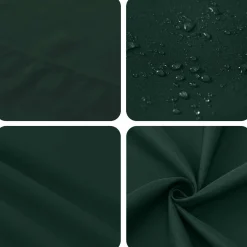 vidaXL Tafelkleed Vierkant Donkergroen 90 x 90 cm Polyester