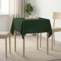 vidaXL Tafelkleed Vierkant Donkergroen 90 x 90 cm