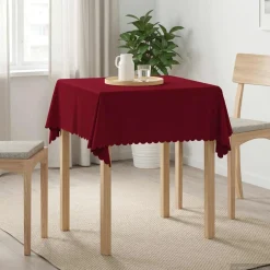 vidaXL Tafelkleed Vierkant Wit 90 x 90 cm