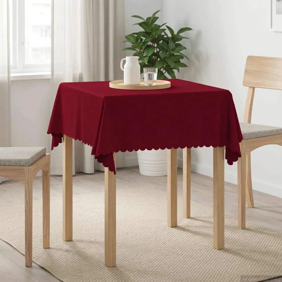 vidaXL Tafelkleed Vierkant Wit 90 x 90 cm