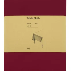 vidaXL Tafelkleed Vierkant Wijnrood 90 x 90 cm Polyester