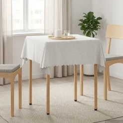 vidaXL Tafelkleed Vierkant Wit 90 x 90 cm