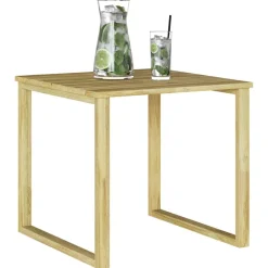 vidaXL Tafel Naturel 50,5 x 50 x 46 cm Geïmpregneerd grenenhout