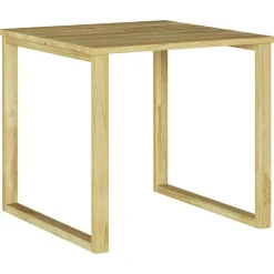 vidaXL Tafel Naturel 50,5 x 50 x 46 cm Geïmpregneerd grenenhout