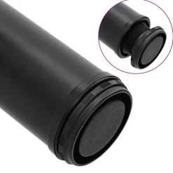 vidaXL Tafelpoten in hoogte verstelbaar zwart 710 mm 4 st