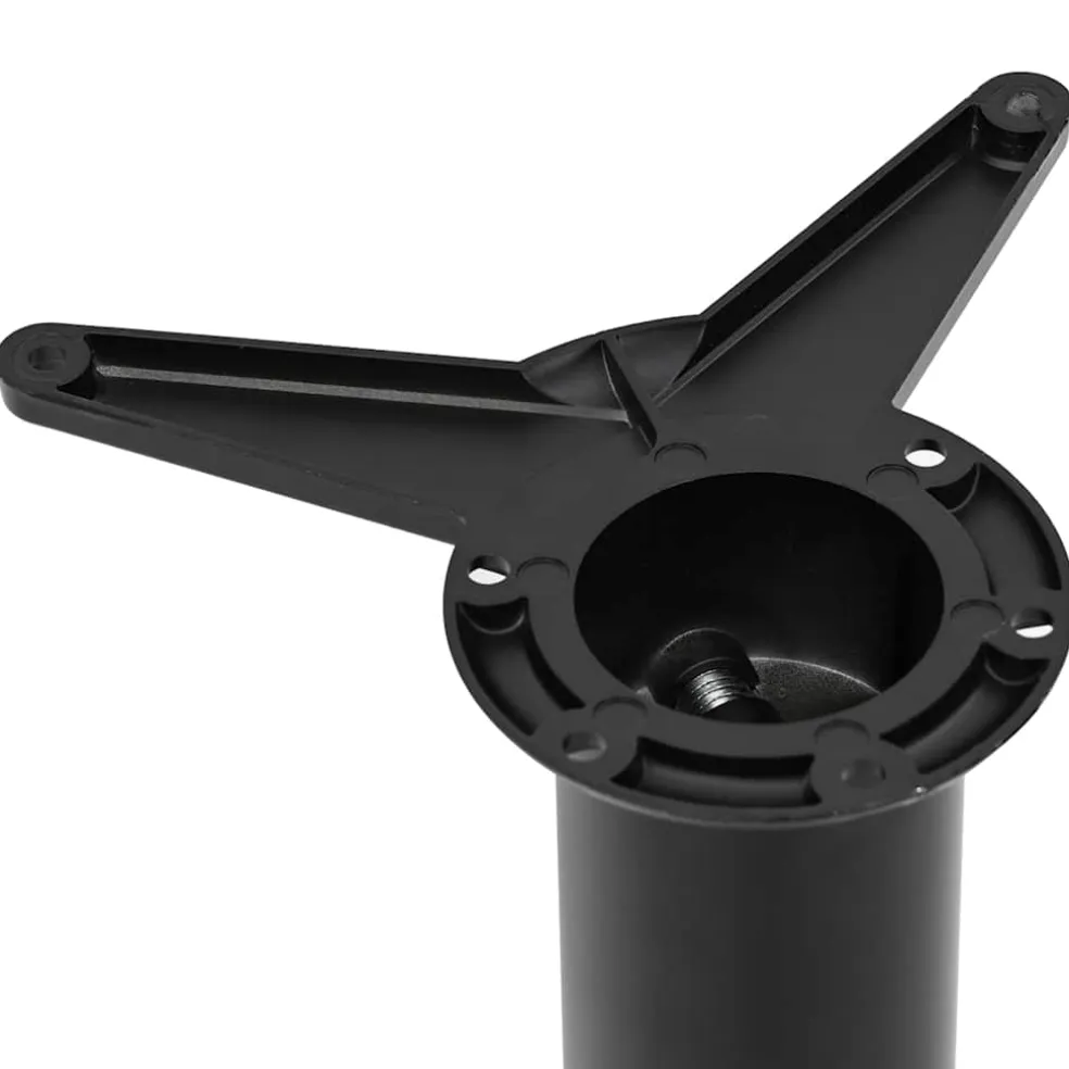 vidaXL Tafelpoten in hoogte verstelbaar zwart 710 mm 4 st