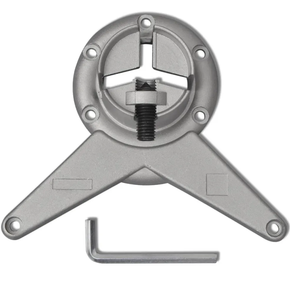 vidaXL Tafelpoten in hoogte verstelbaar chroom 710 mm 4 st