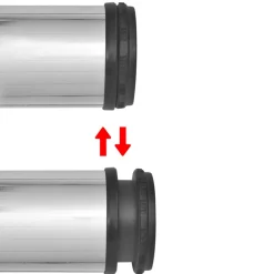 vidaXL Tafelpoten in hoogte verstelbaar chroom 710 mm 4 st
