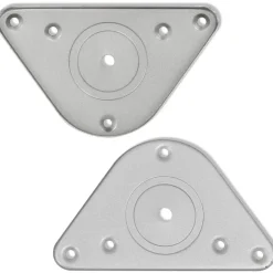 vidaXL Tafelpoten in hoogte verstelbaar geborsteld nikkel 710 mm 4 st