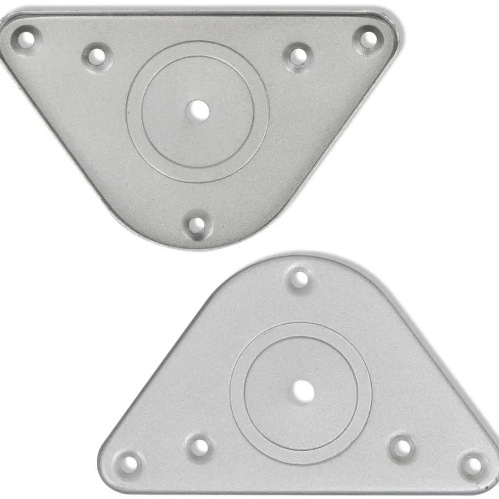 vidaXL Tafelpoten in hoogte verstelbaar geborsteld nikkel 710 mm 4 st