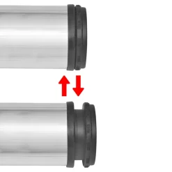 vidaXL Tafelpoten in hoogte verstelbaar geborsteld nikkel 710 mm 4 st