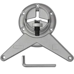 vidaXL Tafelpoten in hoogte verstelbaar geborsteld nikkel 710 mm 4 st