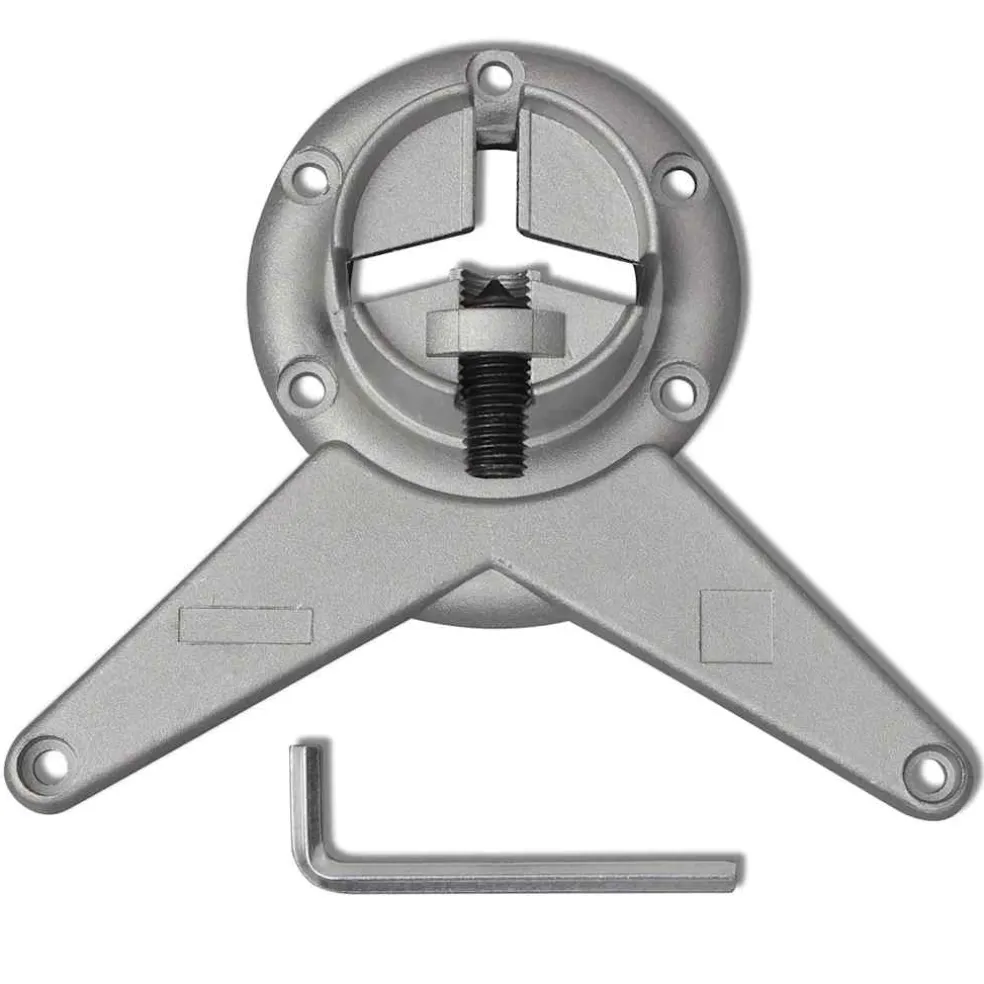 vidaXL Tafelpoten in hoogte verstelbaar geborsteld nikkel 710 mm 4 st