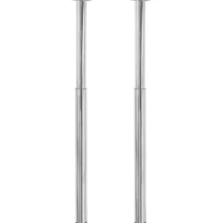 vidaXL Tafelpoten telescopisch 710-1100 mm chroom 2 st