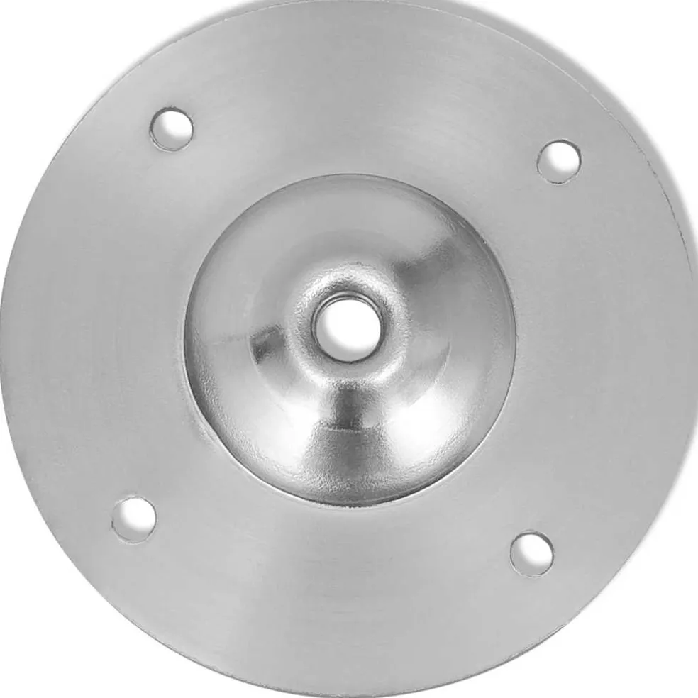 vidaXL Tafelpoten telescopisch roestvrij staal 710 mm - 1100 mm 2 st