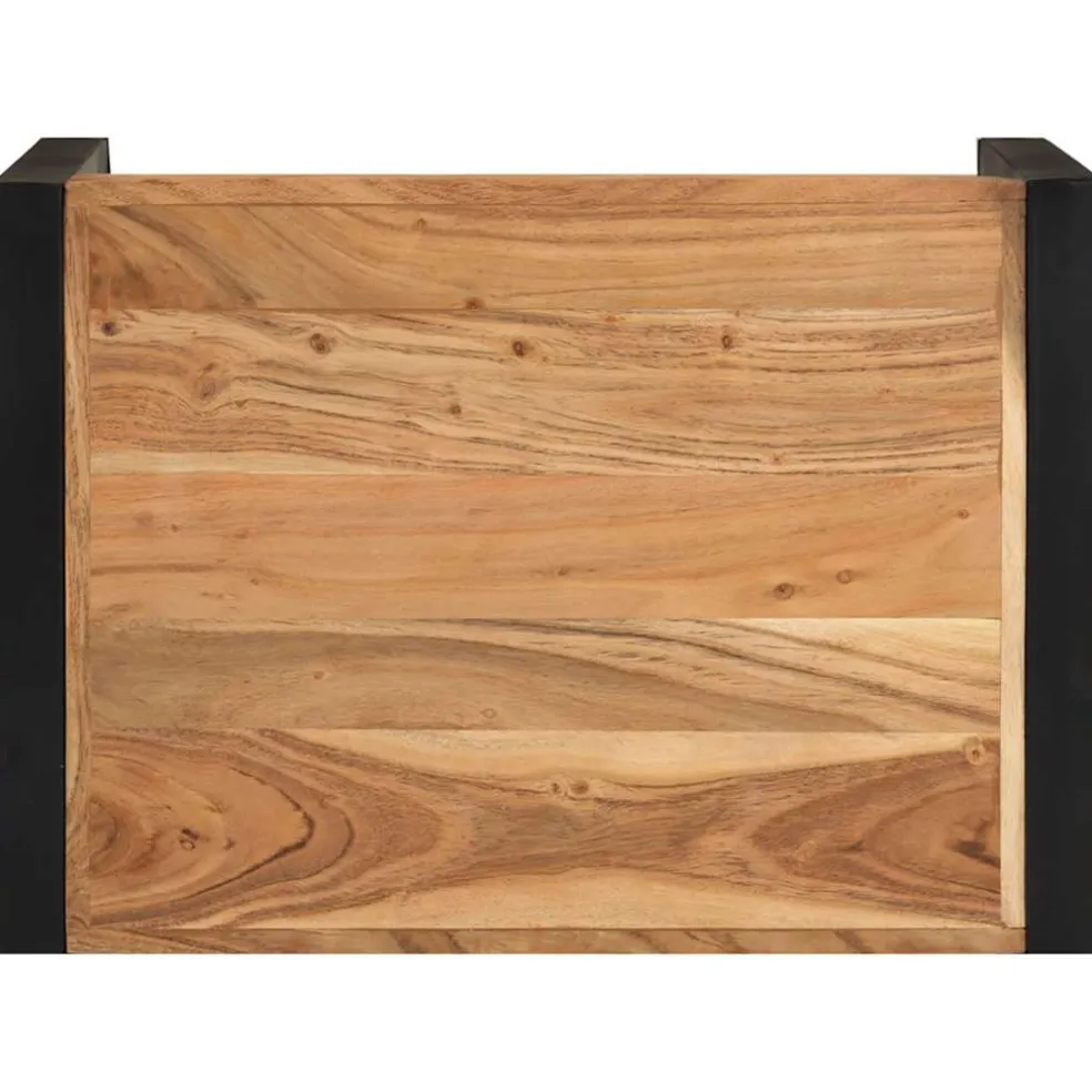 vidaXL Tafeltjesset 3 st massief hout
