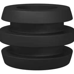 vidaXL Tafelvoetbal bumpers 16 st Zwart 3 x 3 x 2 cm TPE