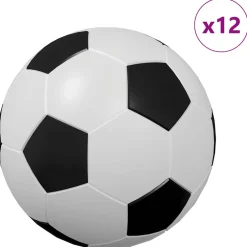 vidaXL Tafel Voetballen 12 st Wit 3,6 x 3,6 cm Polypropyleen