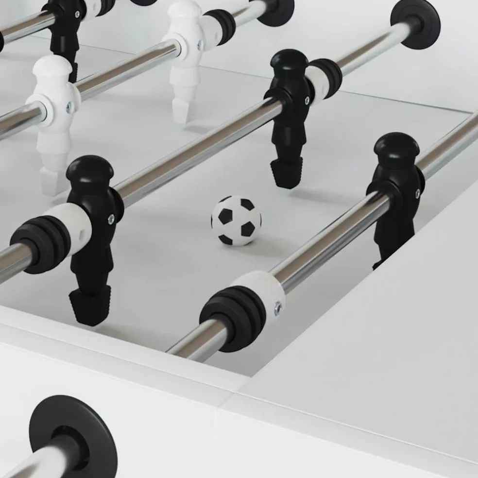 vidaXL Tafel Voetballen 12 st Wit 3,6 x 3,6 cm Polypropyleen