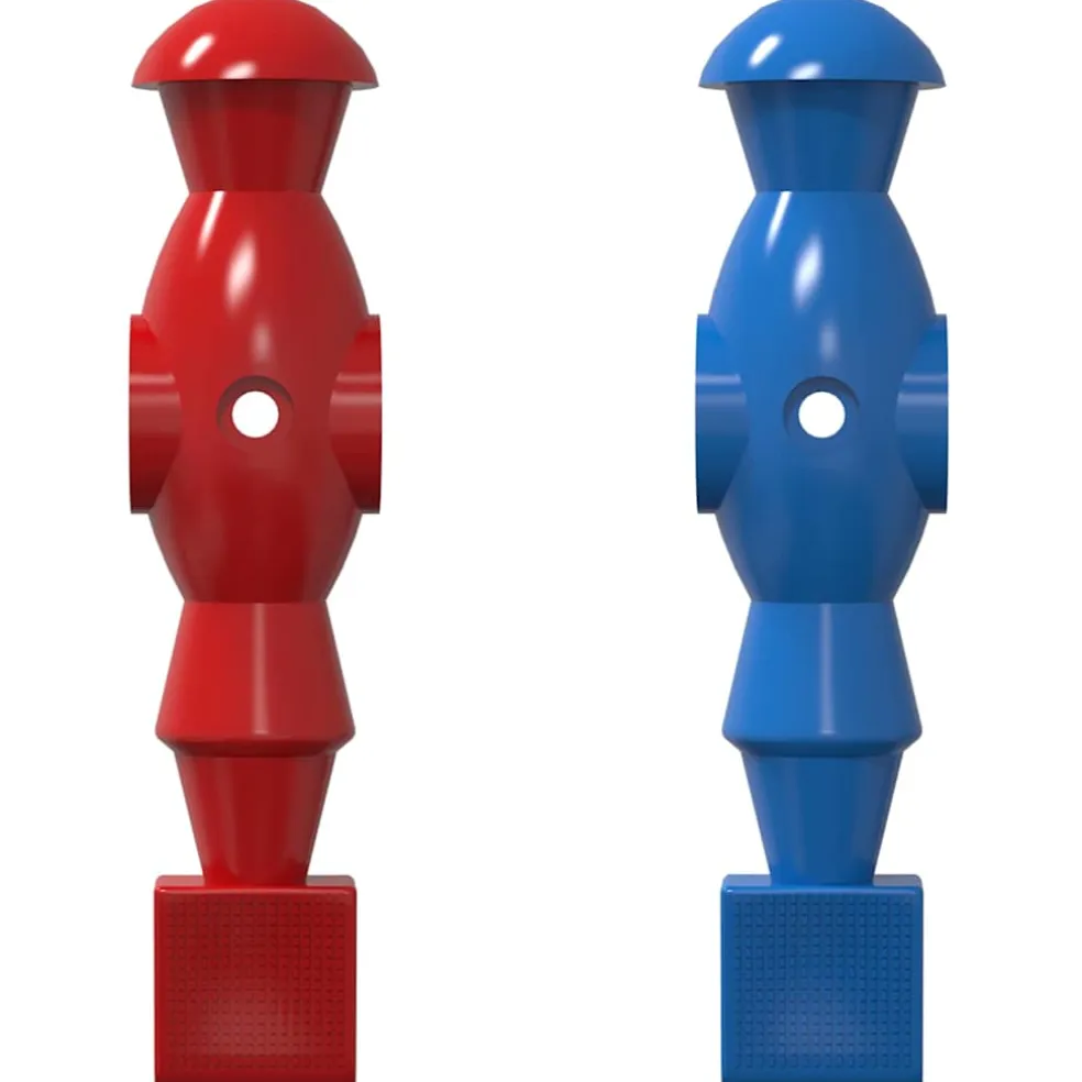 vidaXL Tafelvoetbalspelers 22 st Blauw en Rood 2,4 x 2,1 x 9,7 cm PP