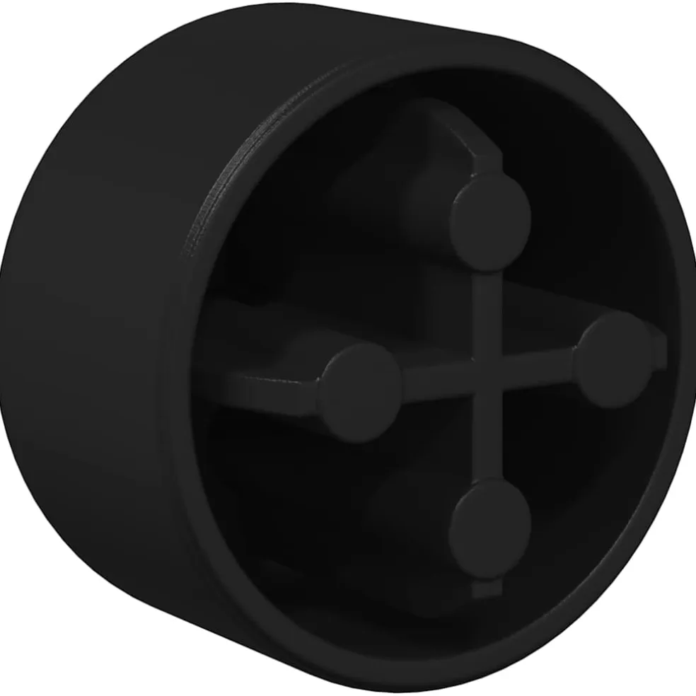 vidaXL Tafelvoetbal Tafelkappen 10 st Zwart 1,5 x 1,5 x 1 cm PP