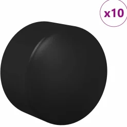 vidaXL Tafelvoetbal Tafelkappen 10 st Zwart 1,5 x 1,5 x 1 cm PP