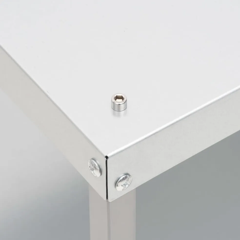 vidaXL Tafel voor rookoven 40x28x44,5 cm gegalvaniseerd staal