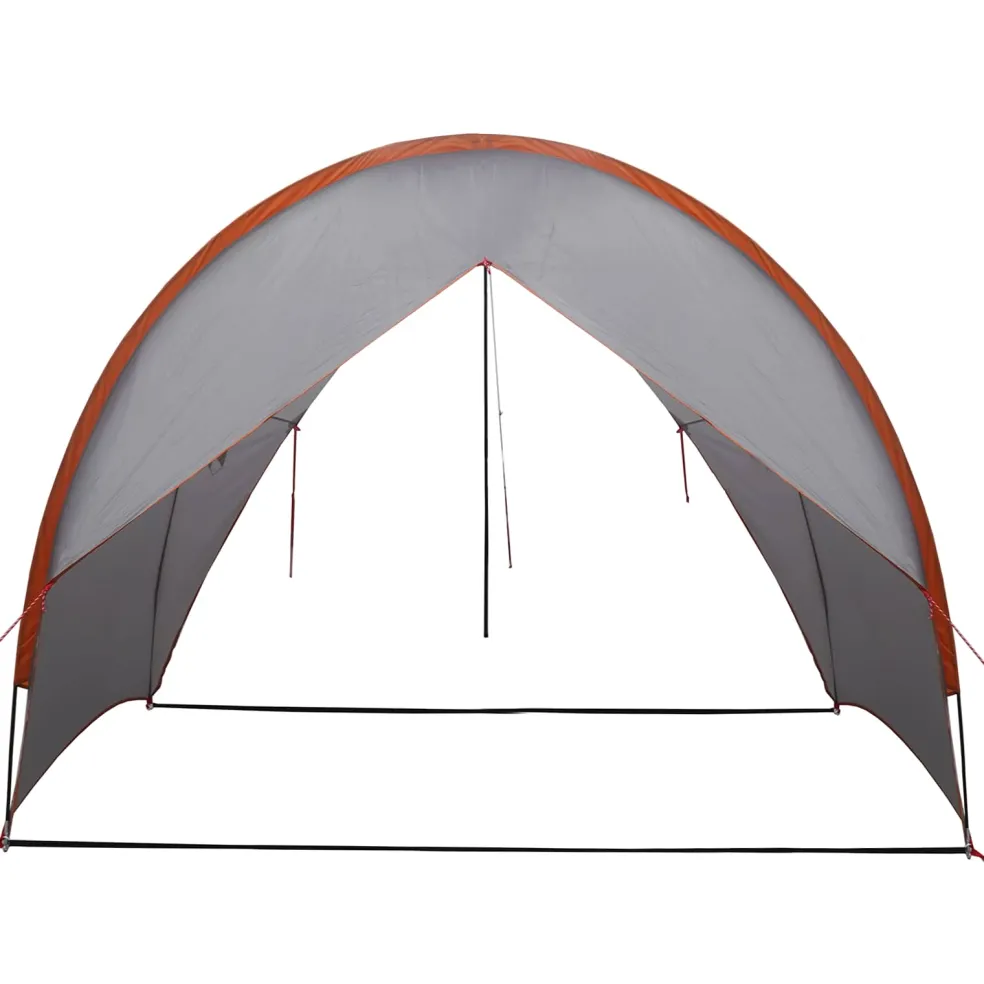 vidaXL Tailgate Luifel Waterdicht Grijs en Oranje 405 x 280 x 220 cm
